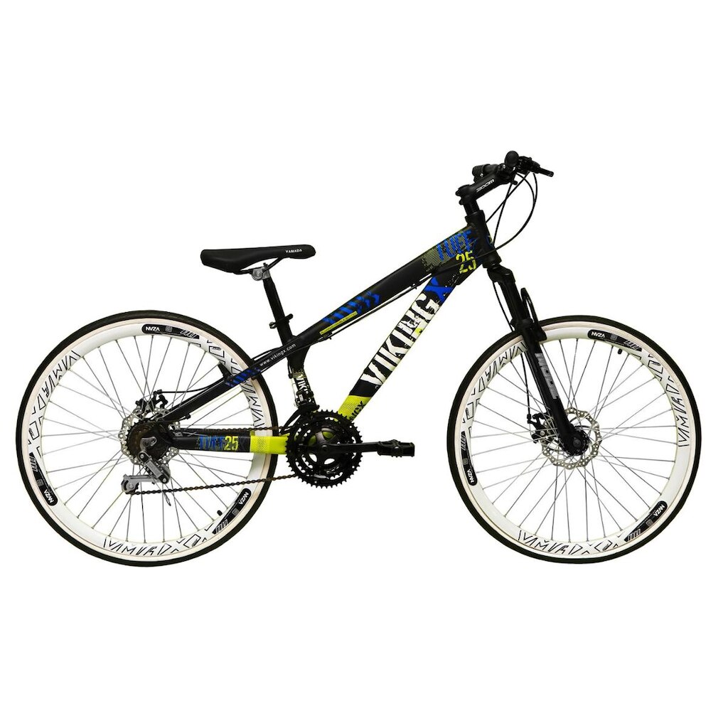 Bicicleta Aro 26 Vikingx Tuff 21v Alumínio X25 X-25 Freeride DH Aros Vmaxx Freio a Disco