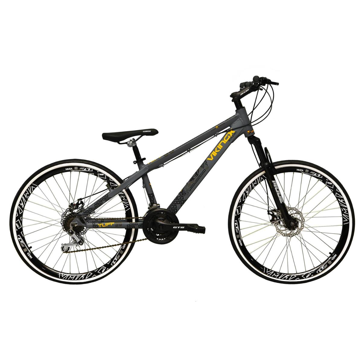 Bicicleta Aro 26 Vikingx Tuff 21v Freeride DH Aros Vmaxx Pretos Câmbios ...