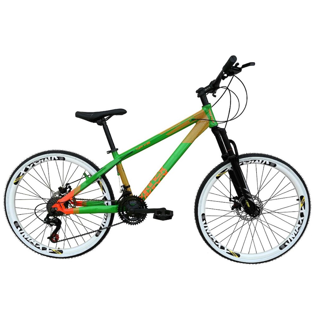 Bicicleta Aro 26 Vikingx Tuff X35 Alumínio 21v Cabeamento Interno Freeride Aros Vmaxx Freio a Disco