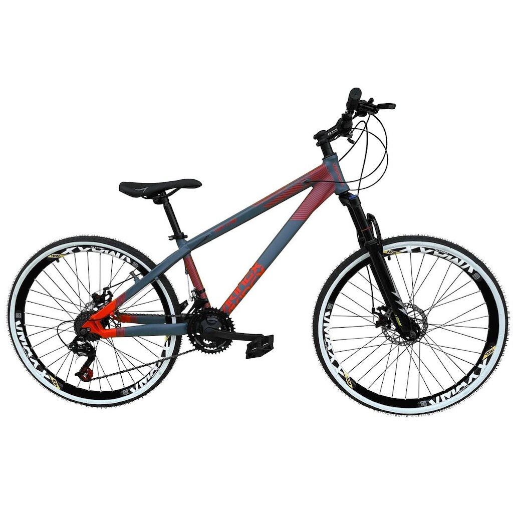 Bicicleta Aro 26 Vikingx Tuff X35 Alumínio Freeride Downhill 21v Aros Vmaxx Freio a Disco Hidráulico