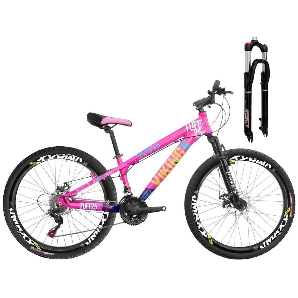 Bicicleta Aro 26 VikingX Tuff25 27v Freio Hidráulico e Trava