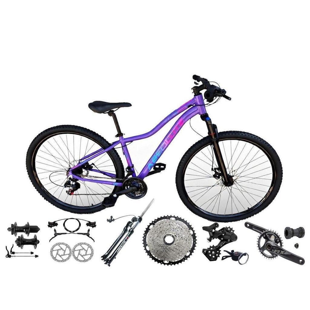 Bicicleta Aro 29 Absolute Hera 12v K7 Garfo Trava no Guidão Hollowtech Freios a Disco Hidráulico
