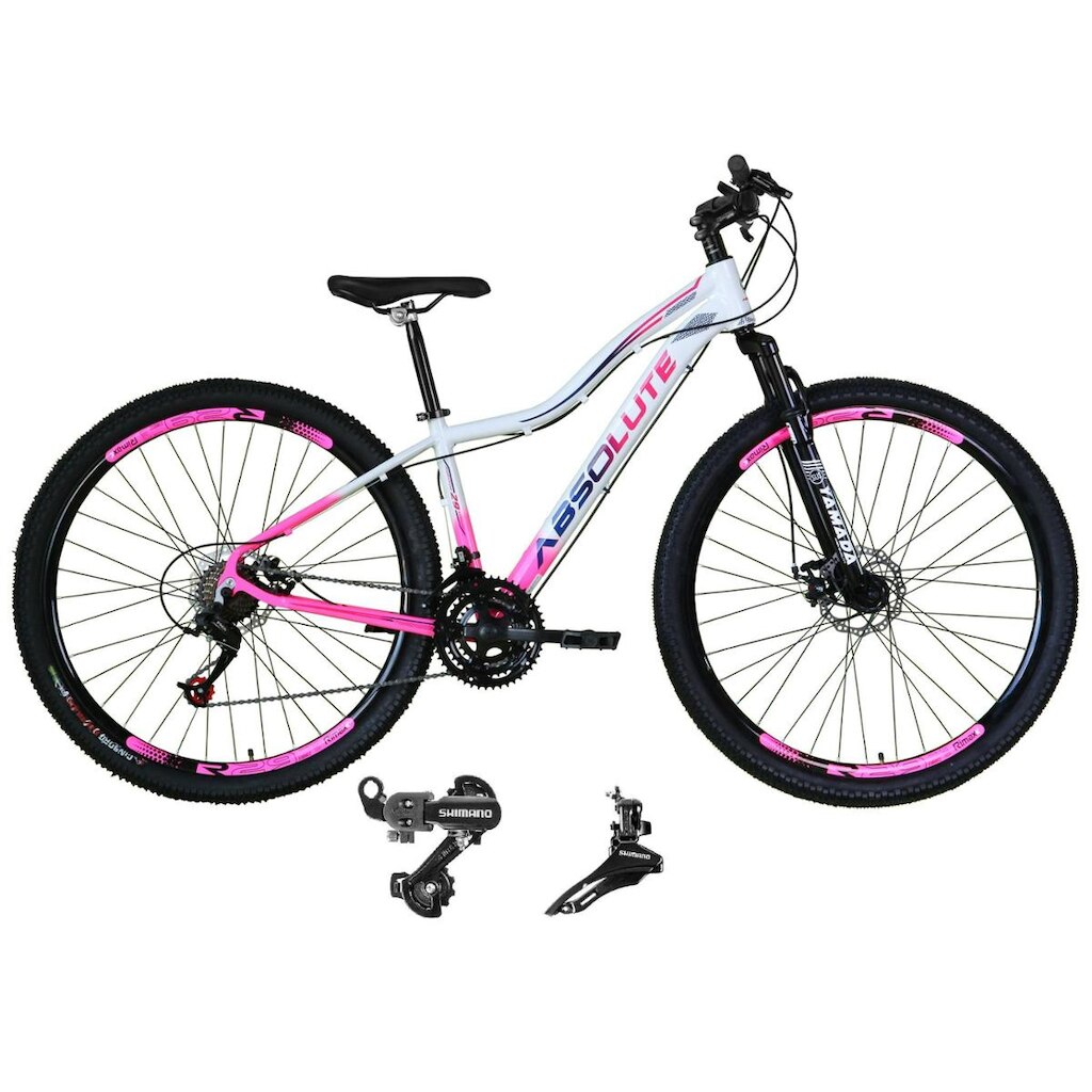 Bicicleta aro 29 Absolute Hera Alumínio 21 Marchas Câmbios Shimano Freio a Disco
