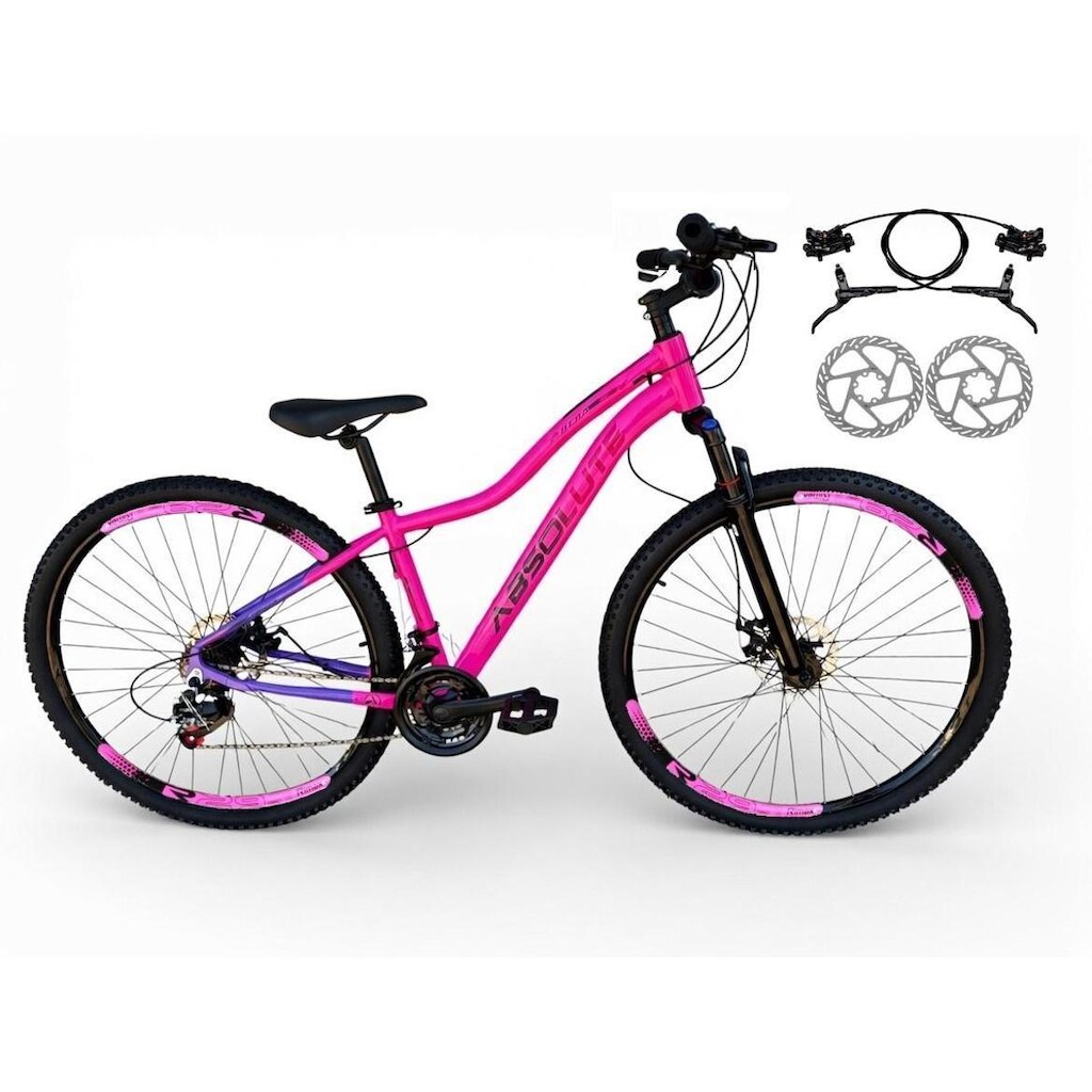 Bicicleta Aro 29 Absolute Hera Feminina Freios a Disco Hidráulicos Garfo Suspensão 24v