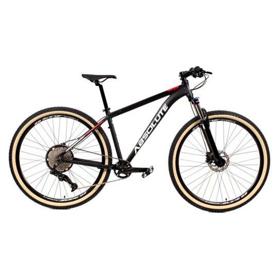 Bicicleta Aro 29 Absolute Nero 4 12v Suspensão c/ Trava K7 11/50 Freio Hidráulico Kit 1x12 Pneu Bege - Preto+Vermelho Menor preço em Bicicleta Aro 29 Absolute Nero 4 12v Suspensão c/ Trava K7 11/50 Freio Hidráulico Kit 1x12 Pneu Bege - Preto+Vermelho