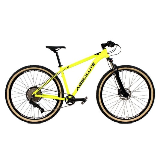 Bicicleta Aro 29 Absolute Nero 4 12v Suspensão c/ Trava K7 11/50 Freio Hidráulico Kit 1x12 Pneu Bege - Amarelo Menor preço em Bicicleta Aro 29 Absolute Nero 4 12v Suspensão c/ Trava K7 11/50 Freio Hidráulico Kit 1x12 Pneu Bege - Amarelo