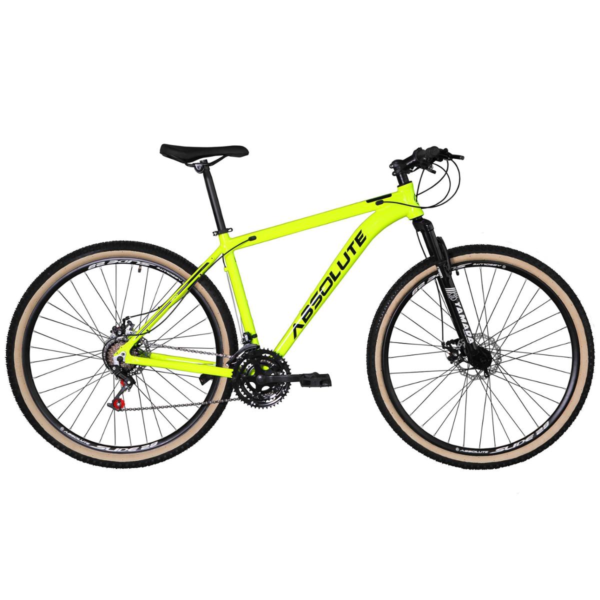 Bicicleta Absolute Nero 4 Disc M Aro 29 Susp. Dianteira 27 Marchas - Amarelo