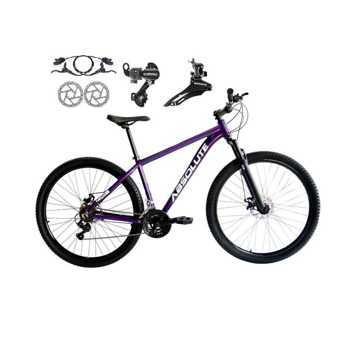 Bicicleta Aro 29 Absolute Nero 5 21v Câmbios Shimano Freio a Disco
