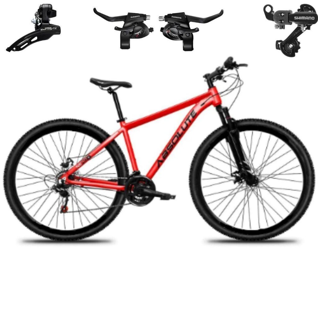 Bicicleta Aro 29 Absolute Nero 5 21v Mtb Indexada Alumínio  Câmbios Trocador Shimano
