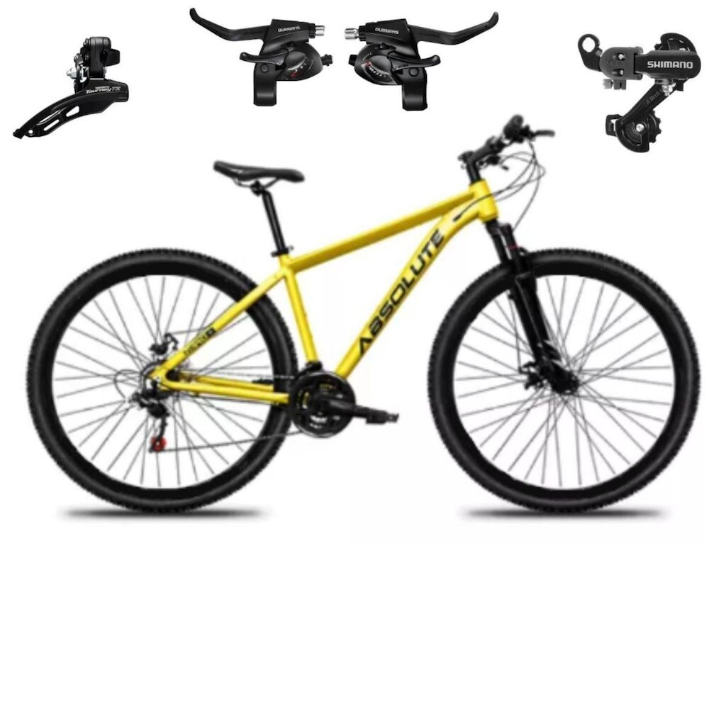 Bicicleta Aro 29 Absolute Nero 5 21v Mtb Indexada Alumínio  Câmbios Trocador Shimano