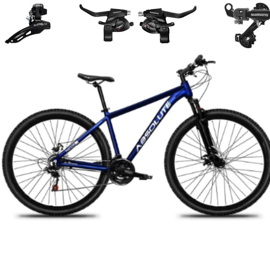 Bicicleta Aro 29 Absolute Nero 5 21v Mtb Indexada Alumínio  Câmbios Trocador Shimano