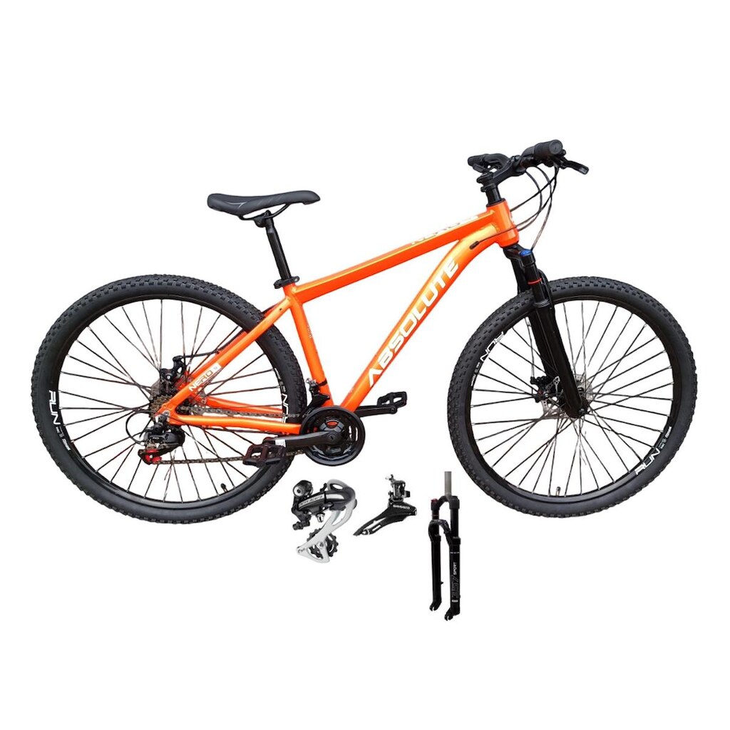 Bicicleta Aro 29 Absolute Nero 5 24v Câmbio Shimano Acera K7 Garfo com Trava Freio a Disco