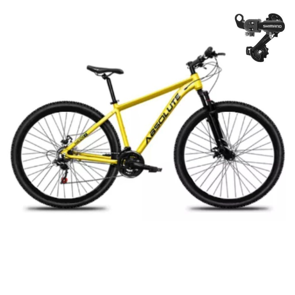 Bicicleta Aro 29 Absolute Nero 5 24V Mtb Aluminio  Shimano Suspensão 80mm Cambio