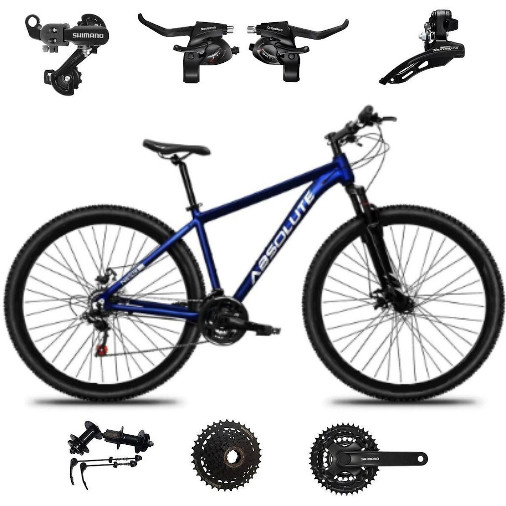 Bicicleta Aro 29 Absolute Nero 5 24v Mtb Indexada Shimano Cubo K7