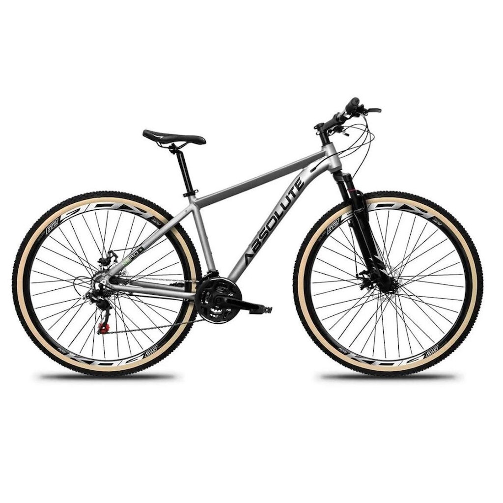 Bicicleta Aro 29 Absolute Nero 5 27v K7 Freio a Disco Mecânico Suspensão Dianteira 60mm Pneu Faixa