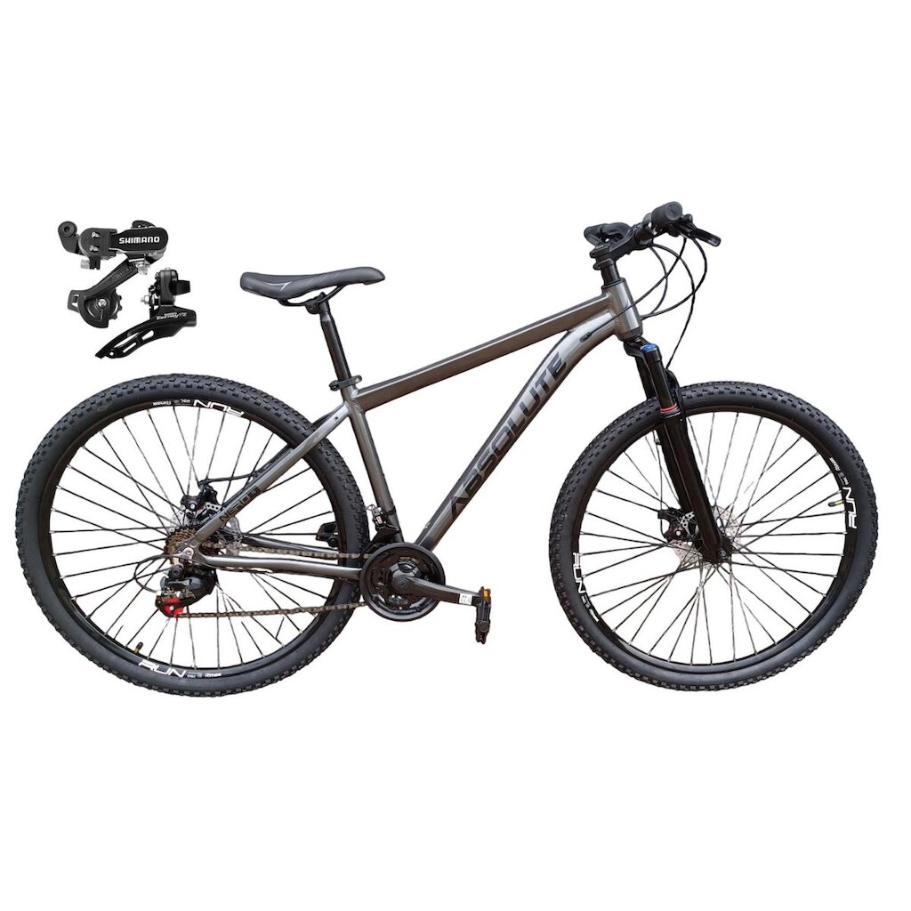 Bicicleta Aro 29 Absolute Nero 5 Alumínio 21v Câmbios Shimano Freio a Disco Mountain Bike