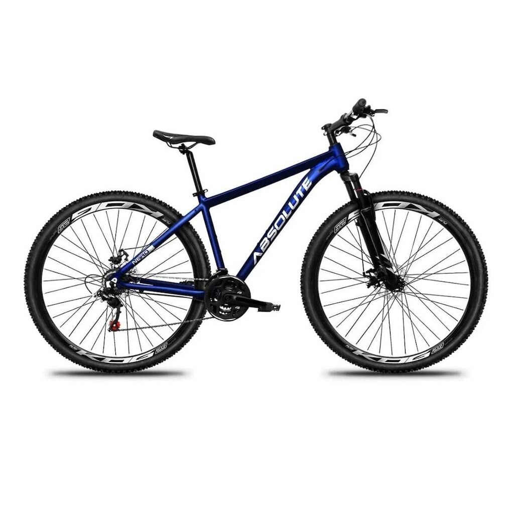 Bicicleta Aro 29 Absolute Nero 5 Alumínio 21v Freio a Disco Suspensão Dianteira Mtb 21 marchas