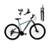 Bicicleta Aro 29 Absolute Nero 5 Alumínio 24v Câmbios Shimano Suspensão com Trava no Ombro - Cinza