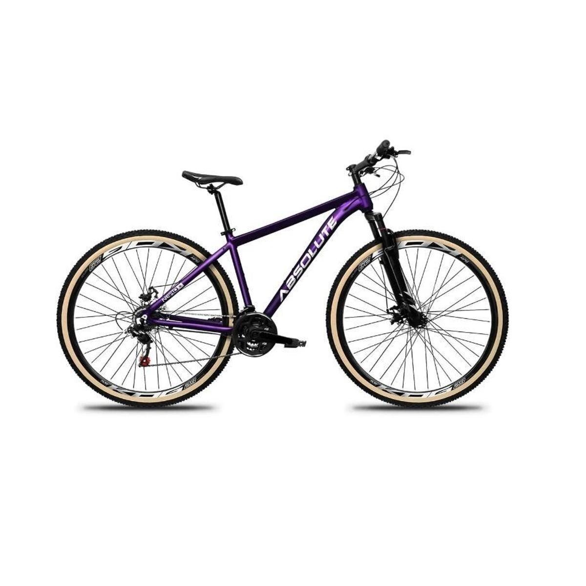 Bicicleta Aro 29 Absolute Nero 5 Alumínio 24v Freio a Disco Susp. Dianteira 60mm Pneus com Faixa
