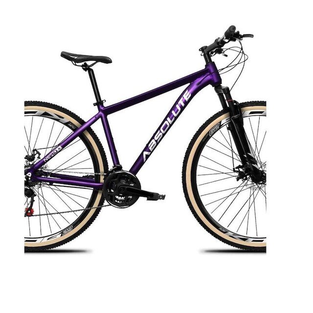 Bicicleta Aro 29 Absolute Nero 5 Alumínio 24v Freio a Disco Susp. Dianteira 60mm Pneus com Faixa