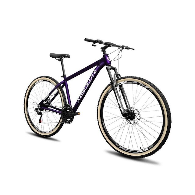Bicicleta Aro 29 Absolute Nero 5 Alumínio 24v Freio a Disco Susp. Dianteira 60mm Pneus com Faixa