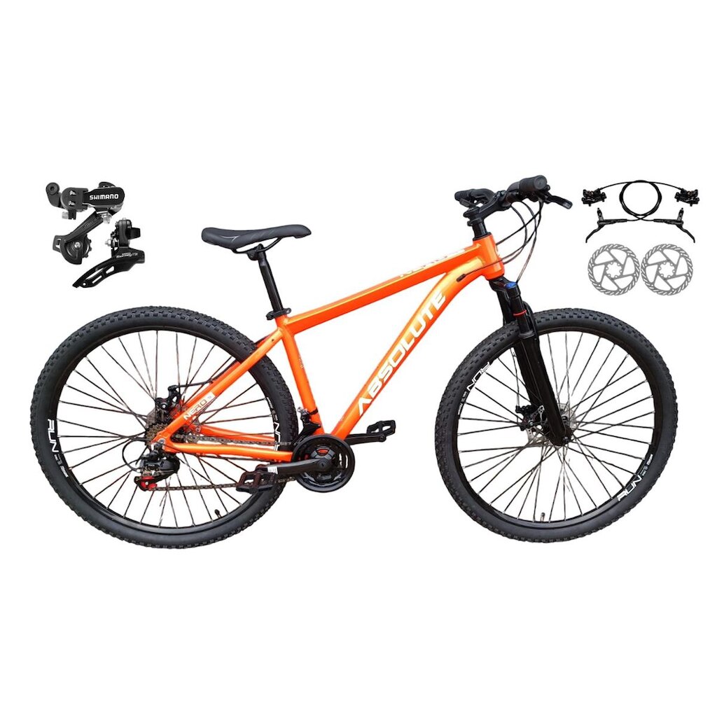 Bicicleta Aro 29 Absolute Nero 5 Alumínio Câmbios Shimano Freio a Disco Hidráulico 21v