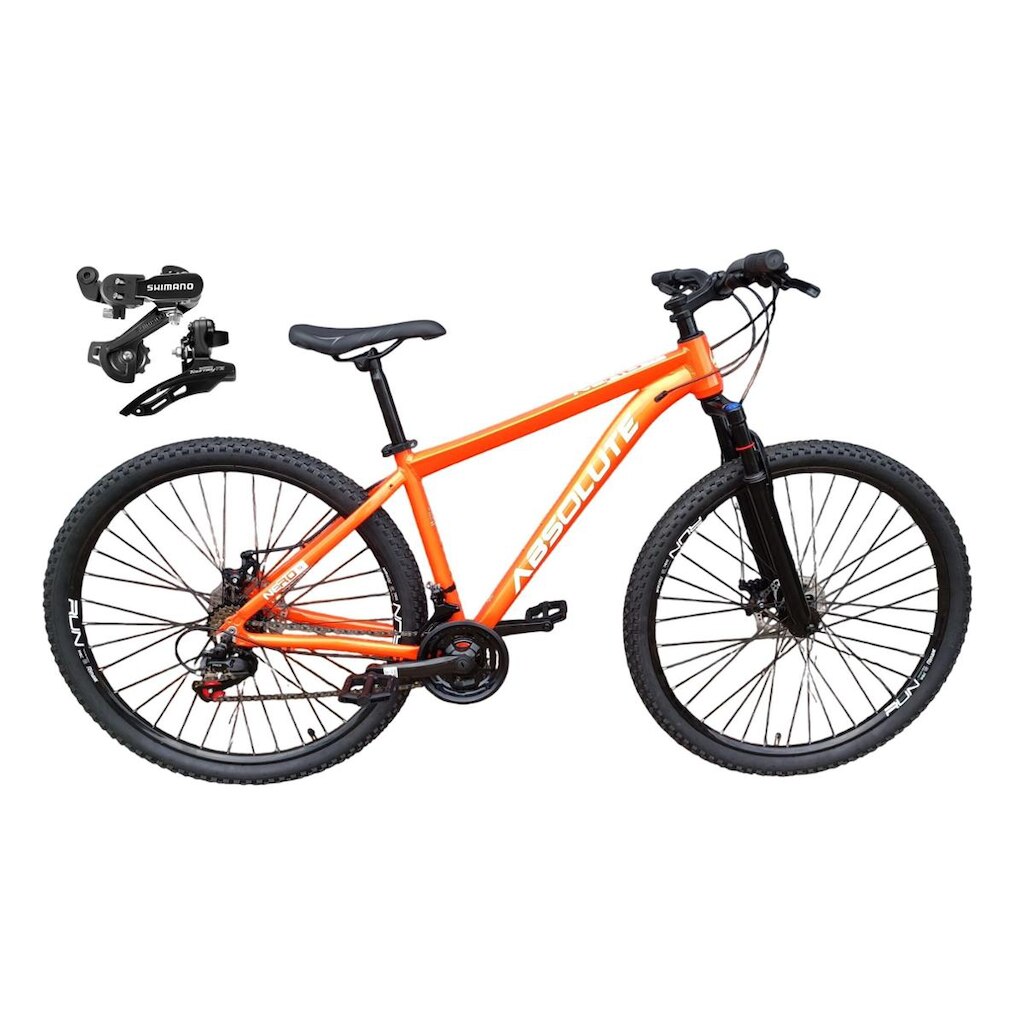 Bicicleta Aro 29 Absolute Nero 5 Alumínio Câmbios Shimano Freio a Disco Mountain Bike 21v