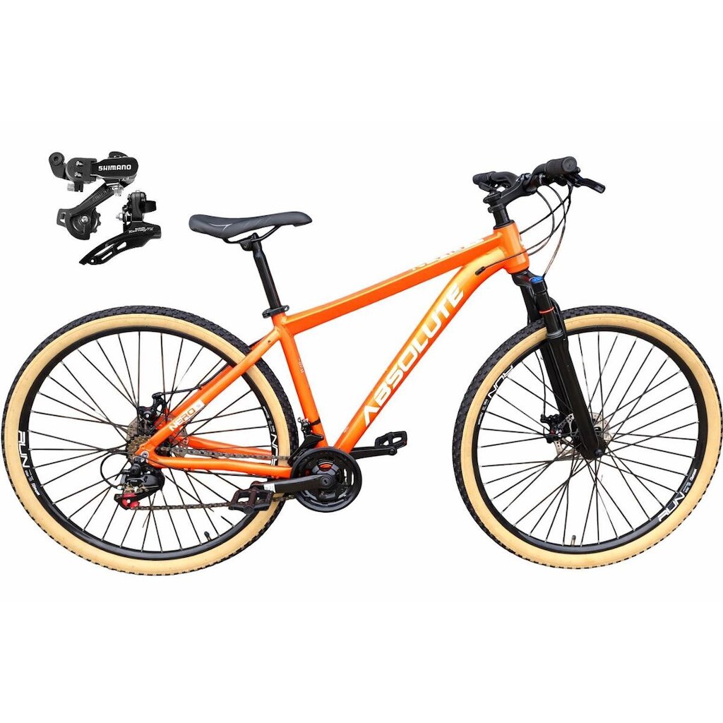 Bicicleta Aro 29 Absolute Nero 5 Alumínio Câmbios Shimano Freio a Disco Mountain Bike 24v