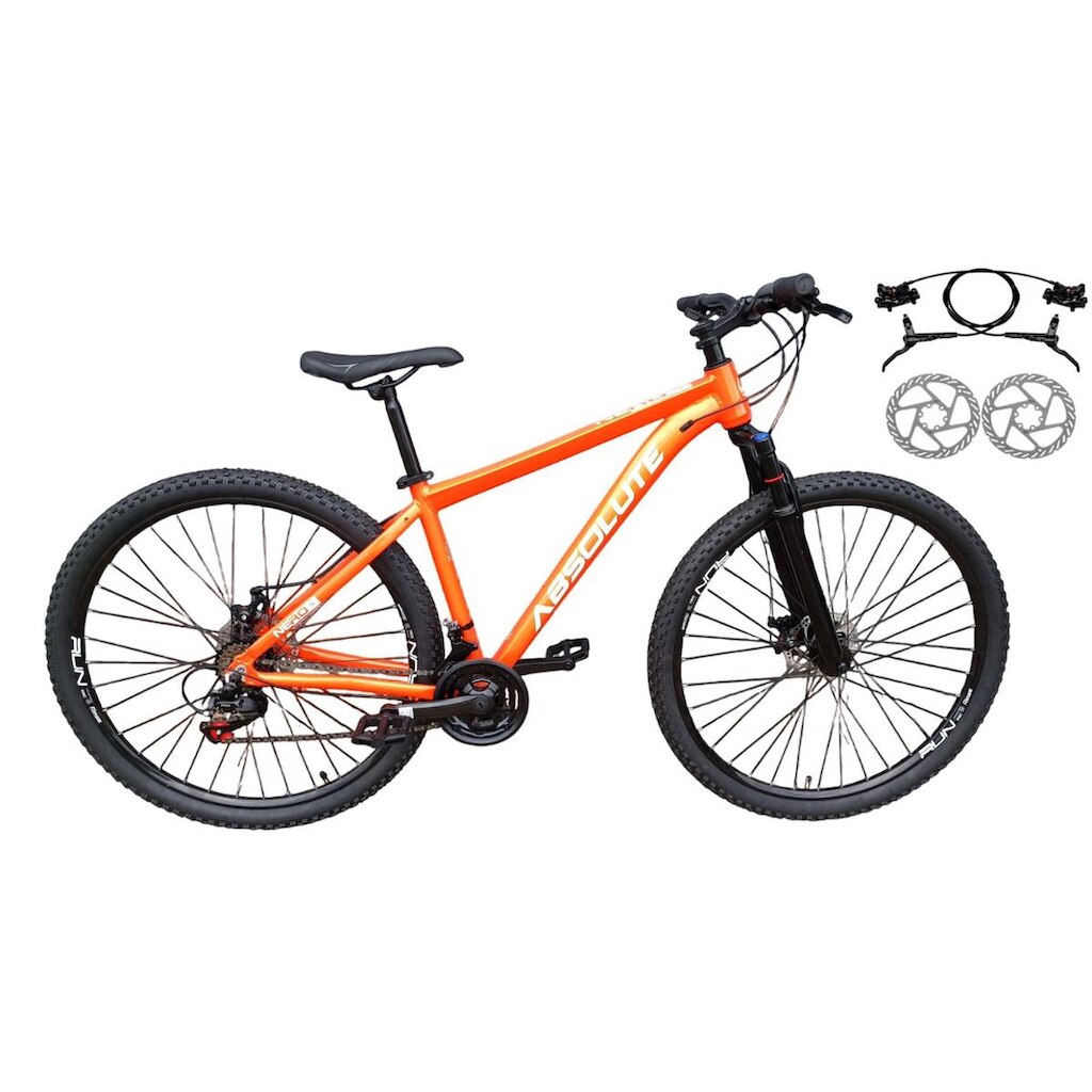 Bicicleta Aro 29 Absolute Nero 5 Alumínio Freio a Disco Hidráulico Garfo Suspensão 21v