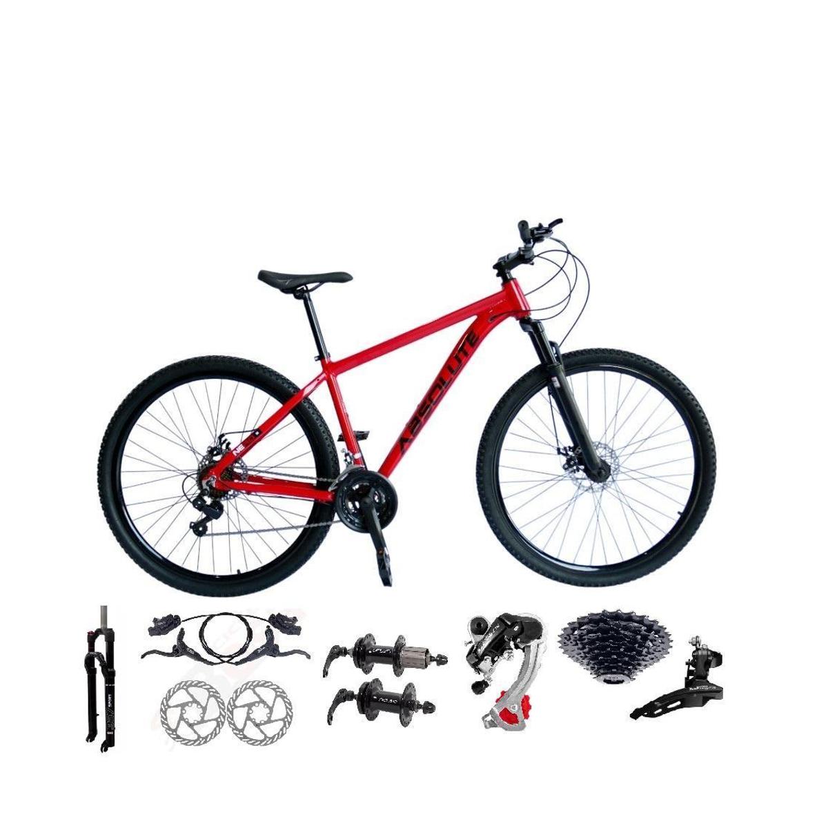 Bicicleta Aro 29 Absolute Nero 5 Câmbios Shimano 24v K7 11/32