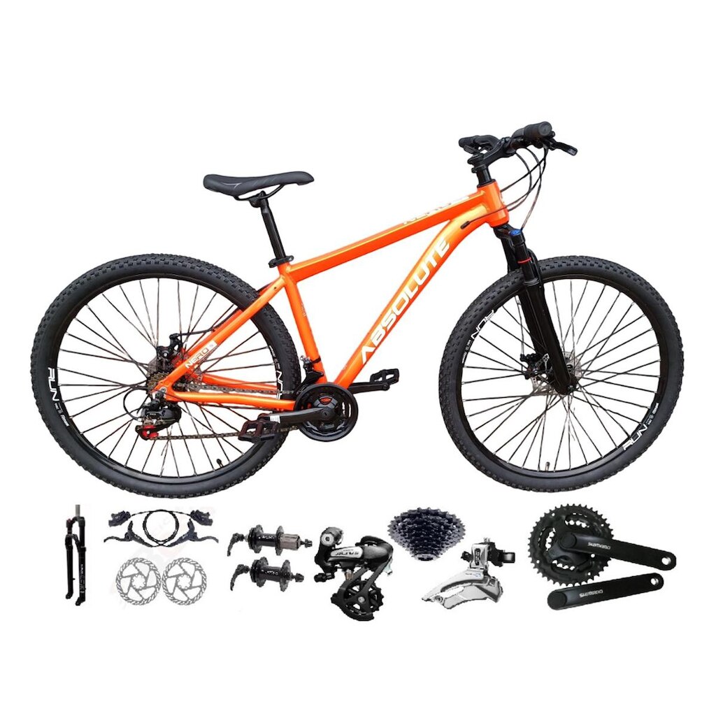 Bicicleta Aro 29 Absolute Nero 5 Câmbios Shimano Altus 24v Alumínio Freios Hidráulicos Garfo Trava