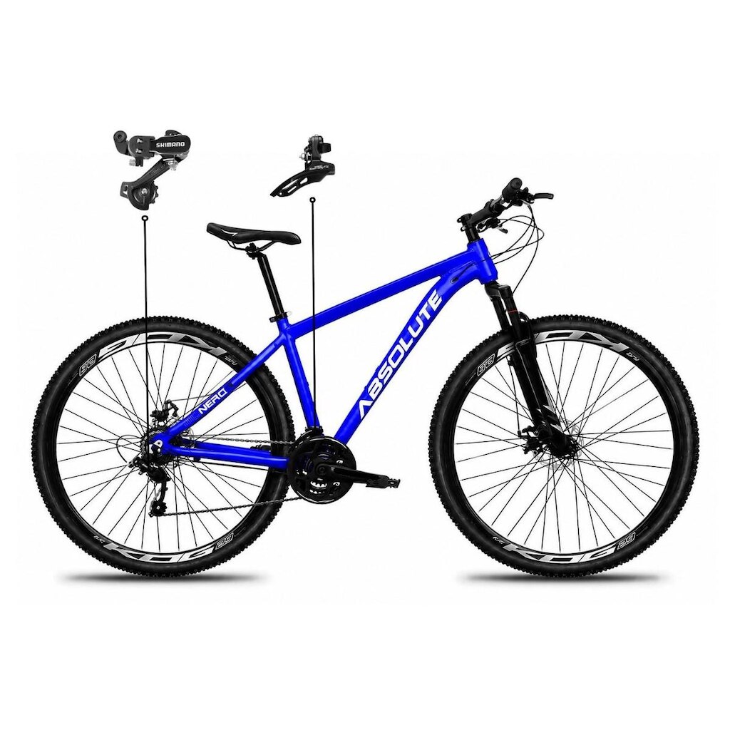 Bicicleta Aro 29 Absolute Nero 6 Alumínio 21v Câmbios Shimano Freio a Disco Mountain Bike