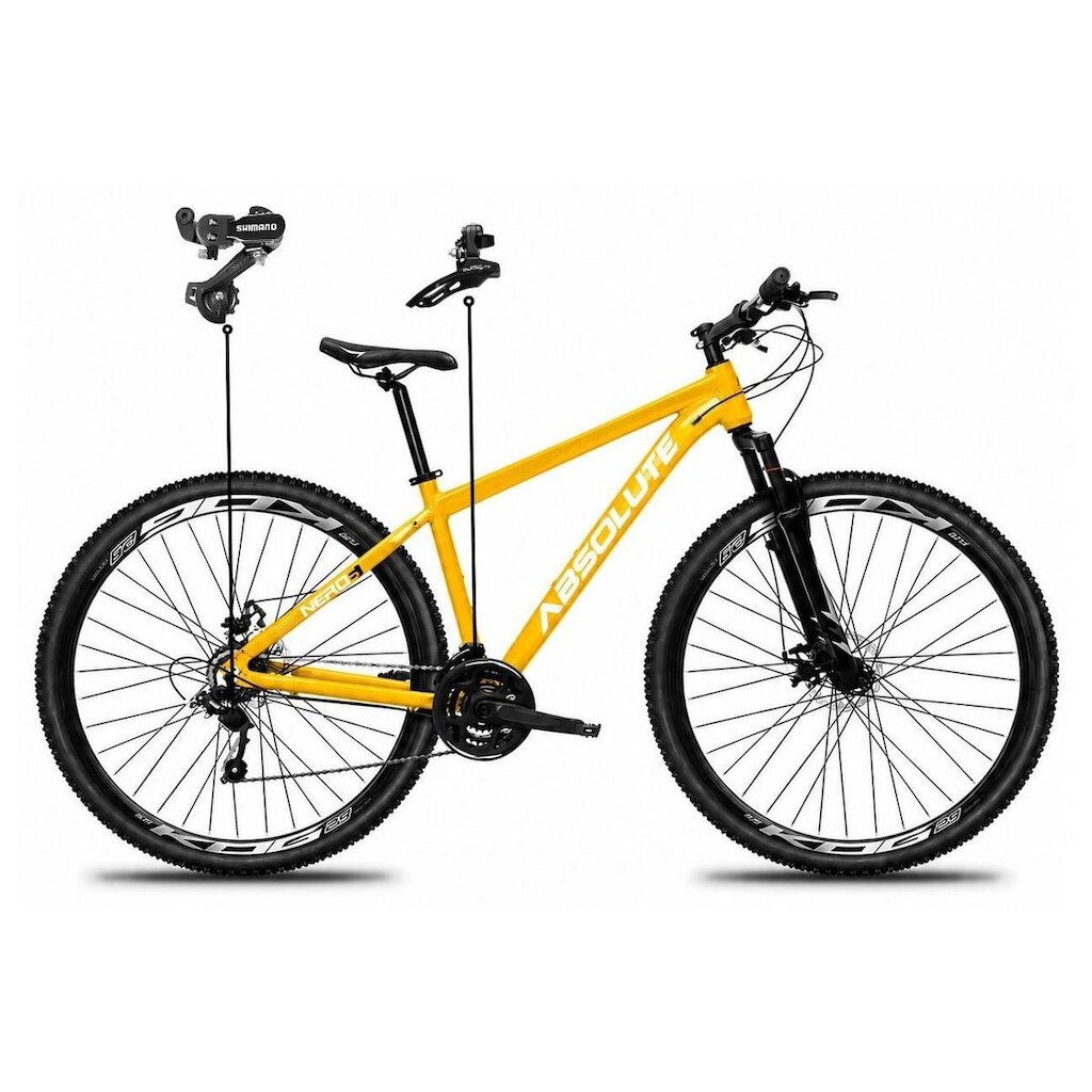 Bicicleta Aro 29 Absolute Nero 6 Alumínio 21v Câmbios Shimano Freio a Disco Mountain Bike