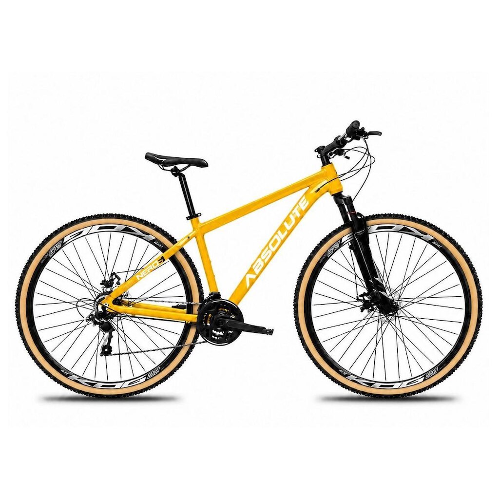 Bicicleta Aro 29 Absolute Nero 6 Alumínio Freio a Disco 24v Garfo Suspensão Mtb Pneu Faixa