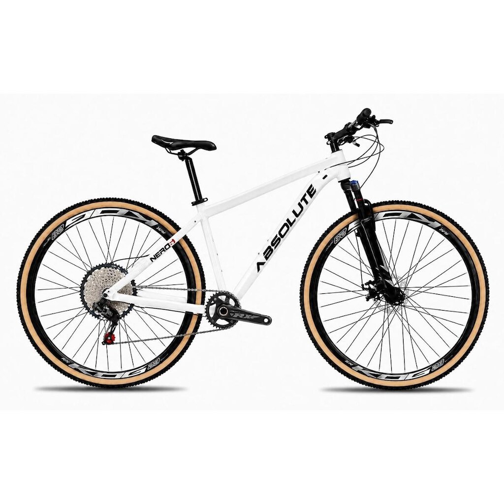 Bicicleta Aro 29 Absolute Nero 6 Alumínio Garfo Trava no Guidão 12v Freios a Disco Hidráulico K45