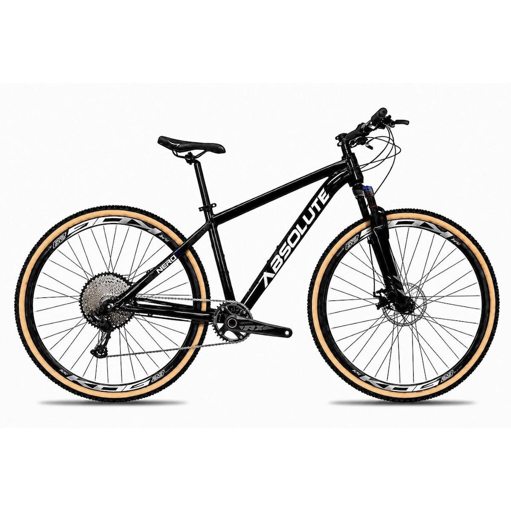 Bicicleta Aro 29 Absolute Nero 6 Alumínio Garfo Trava no Guidão 12v Freios a Disco Hidráulico K57