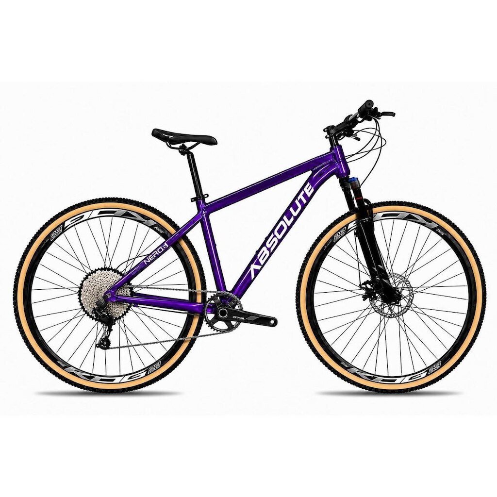 Bicicleta Aro 29 Absolute Nero 6 Alumínio Garfo Trava no Guidão 12v Freios a Disco Hidráulico K59