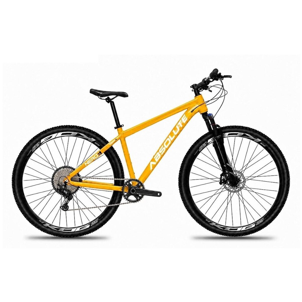 Bicicleta Aro 29 Absolute Nero 6 Alumínio Garfo Trava no Guidão 12v Freios a Disco Hidráulico K7