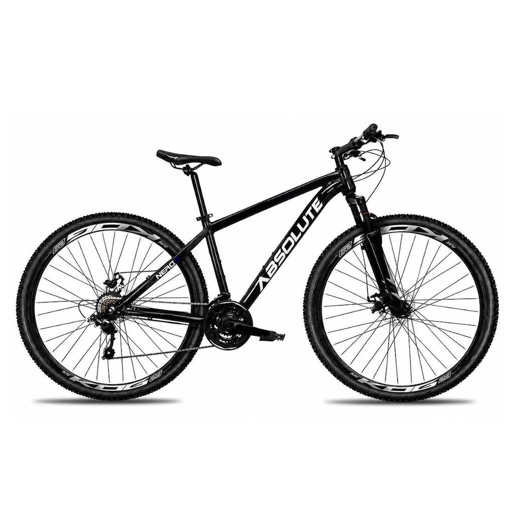 Bicicleta Aro 29 Absolute Nero 6 Alumínio K7 Freio a Disco MTB 27v Garfo Suspensão