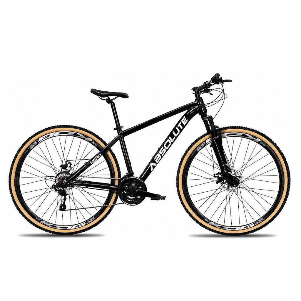 Bicicleta Aro 29 Absolute Nero 6 Alumínio K7 Freio a Disco MTB 27v Garfo Suspensão
