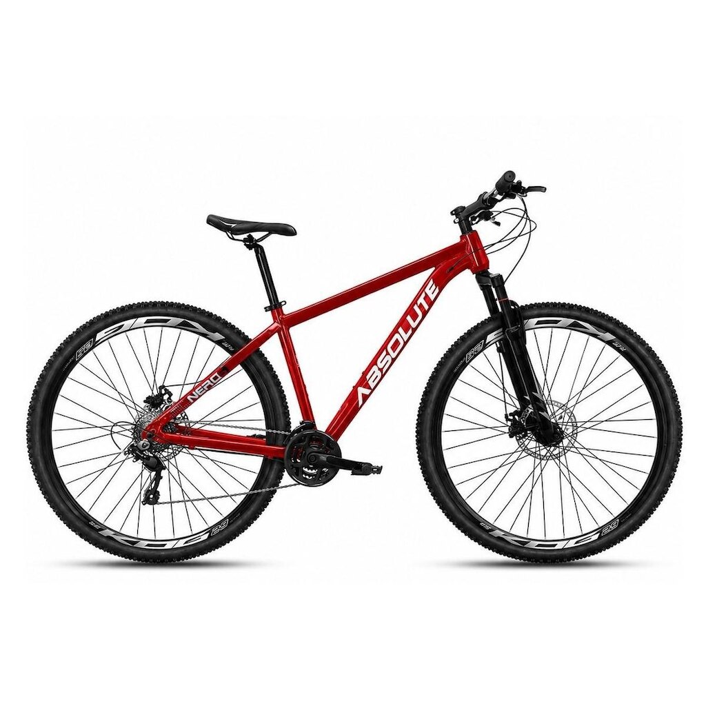 Bicicleta Aro 29 Absolute Nero 6 Alumínio K7 Freio a Disco MTB 27v Garfo Suspensão