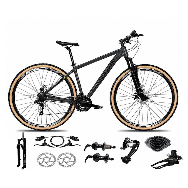 Bicicleta Aro 29 Absolute Nero 6 Alumínio K7 Freio Hidráulico Mountain ...