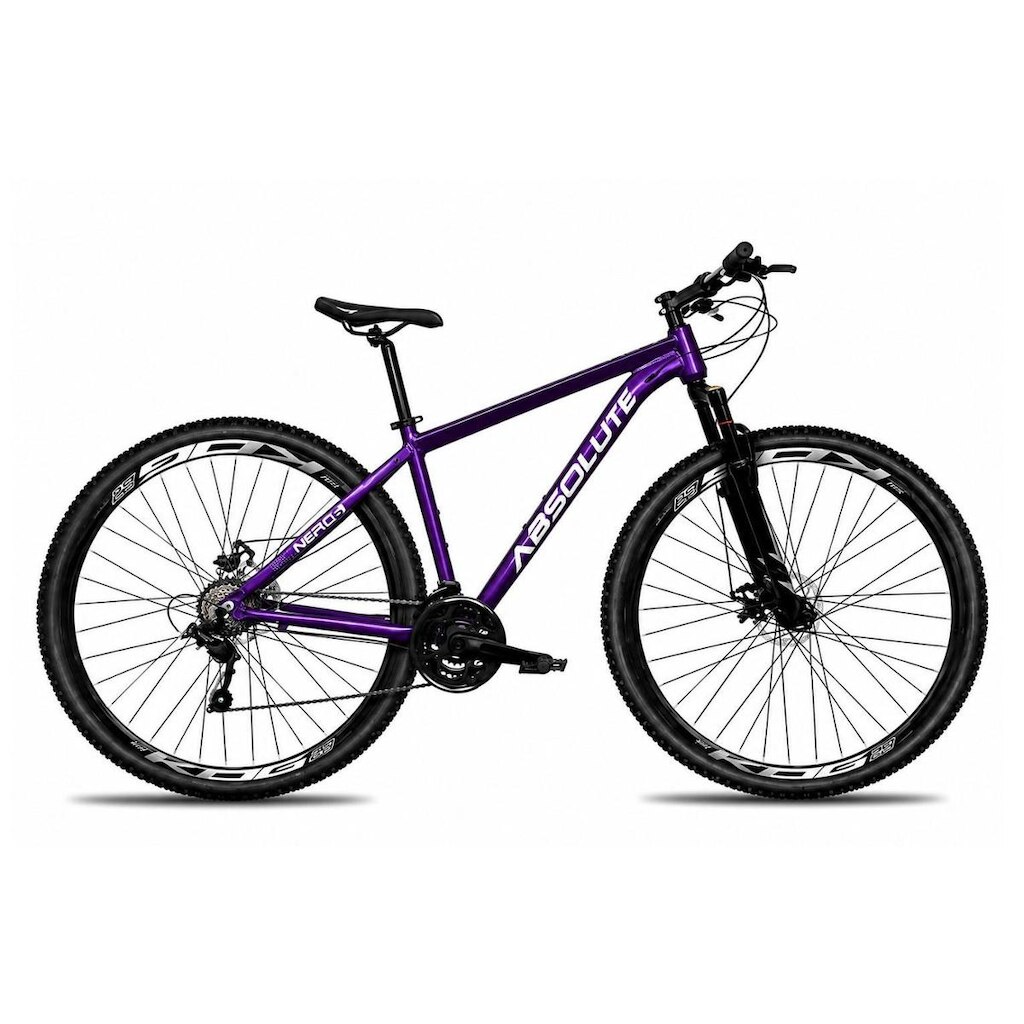 Bicicleta Aro 29 Absolute Nero 6 Alumínio MTB 27v K7 Freio a Disco Garfo Suspensão