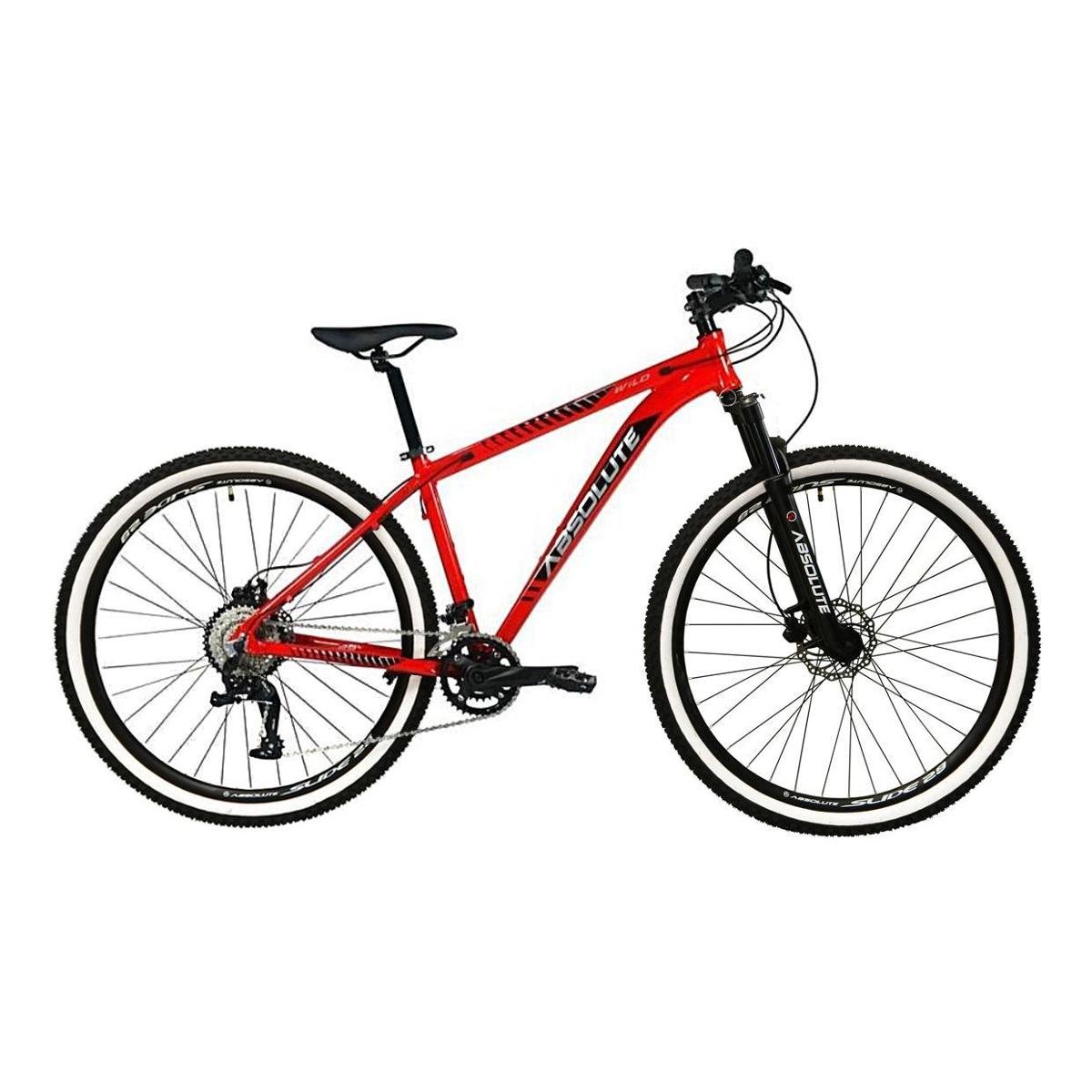 Bicicleta Aro 29 Absolute Wild 2x9 Freio Hidráulico Suspensão Trava Cabos Internos 18v Pneus Bege Menor preço em Bicicleta Aro 29 Absolute Wild 2x9 Freio Hidráulico Suspensão Trava Cabos Internos 18v Pneus Bege