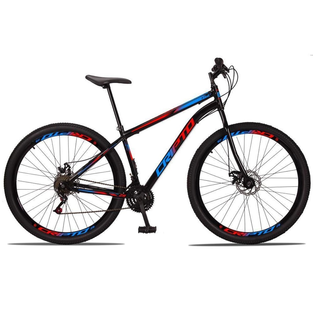 Bicicleta Aro 29 Aço Carbono 21v Cripto Freios A Disco Garfo