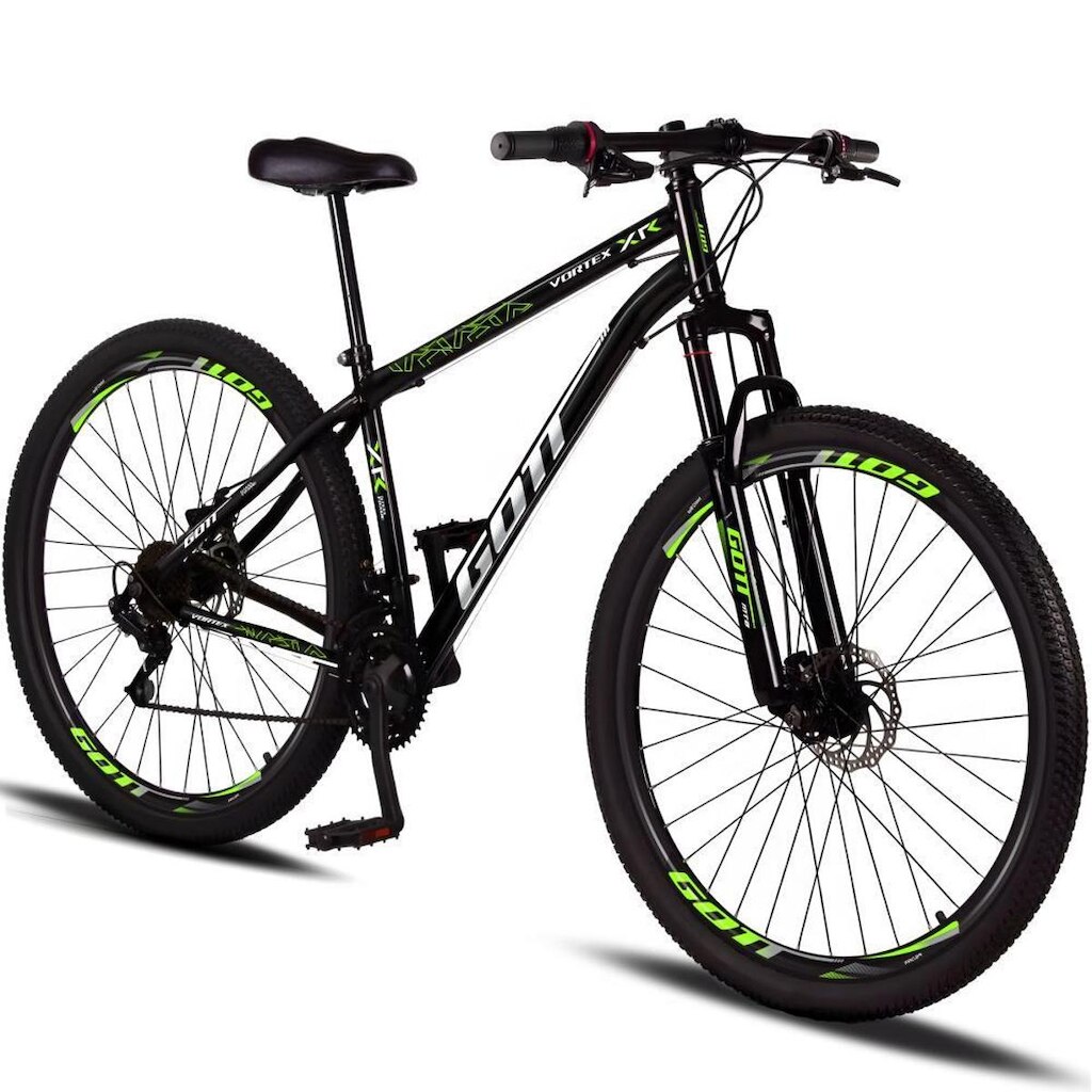 Bicicleta Aro 29 Aço Carbono Gott Vortex RX 21v Com Suspensão e Freio a Disco
