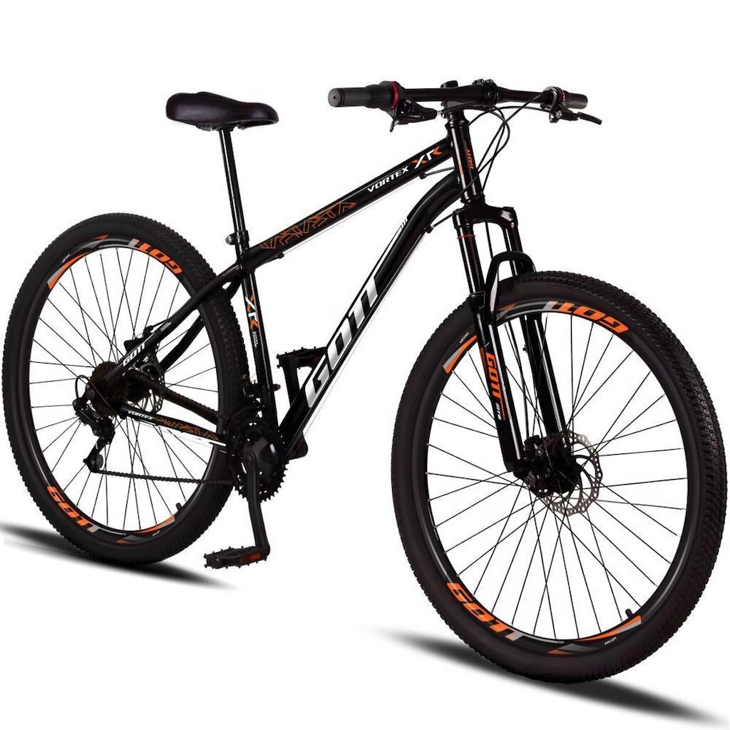 Bicicleta Aro 29 Aço Carbono Gott Vortex RX 21v Com Suspensão e Freio a Disco