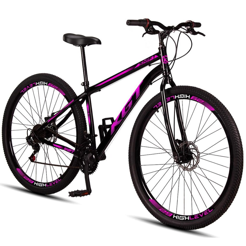 Bicicleta Aro 29 Aço Carbono KGT Shift Freios A Disco 21 Marchas