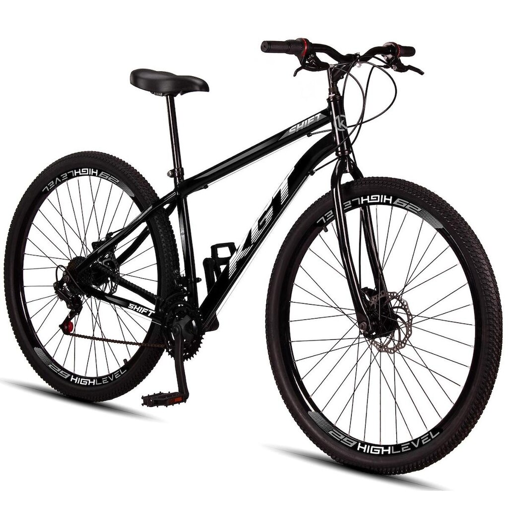 Bicicleta Aro 29 Aço Carbono KGT Shift Freios A Disco 21 Marchas