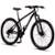 Bicicleta Aro 29 Aço Carbono Ksvj Freios Disco Suspensão 21v - Preto+Cinza